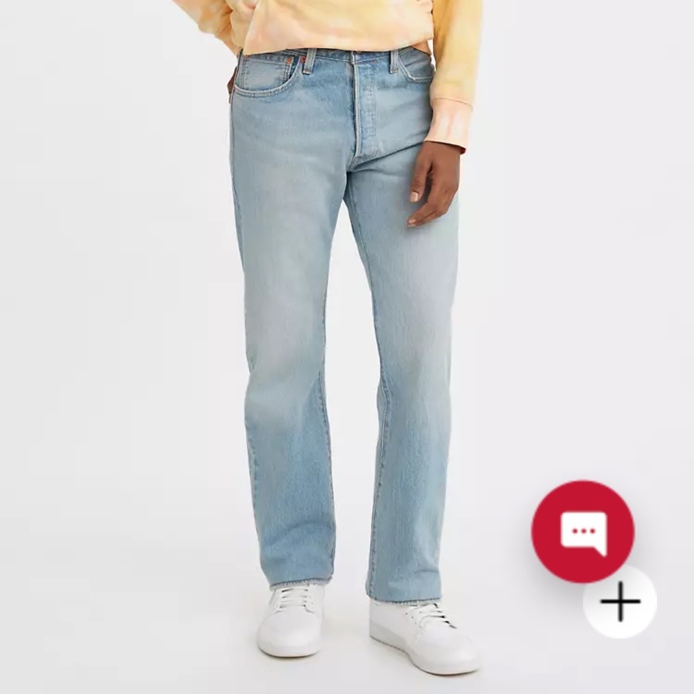 NWT 501® Original fit men’s jeans (light wash)